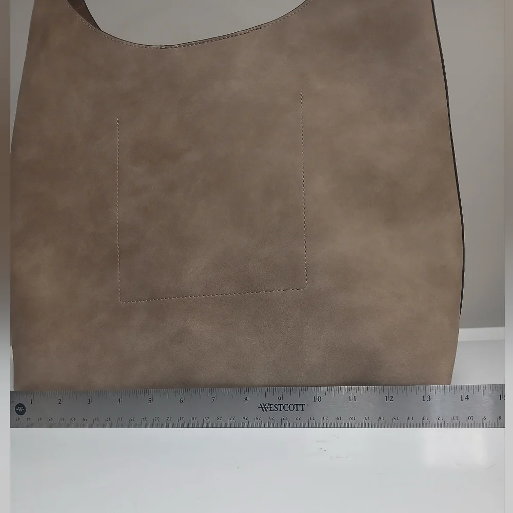 Aldo Beige Faux Leather Large Hobo Bag Shoulder Bag Purse NWOT